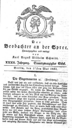 21. Stueck, 27. Mai 1833