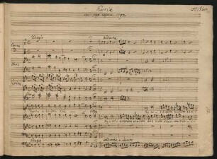Messen. Auszüge; V (4), orch, bc; D-Dur