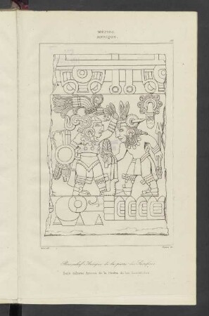 Bajo relieve Azteca de la Piedra de los Sacrificios