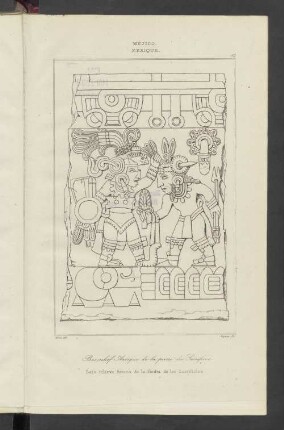 Bajo relieve Azteca de la Piedra de los Sacrificios