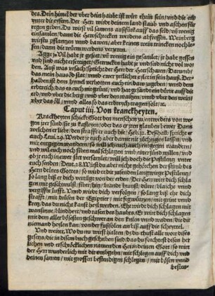 Caput iiii. Von kranckheyten.