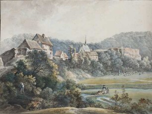 Blick auf Adolfseck im Rheingau