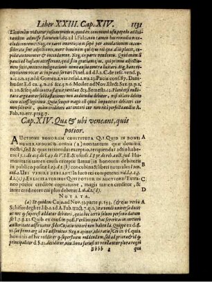 Cap. XIV. Quae & ubi veneant, quis potior