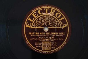 Frag' ich mein beklommmen Herz : "Der Barbier von Sevilla"; II. Teil / (Rossini)