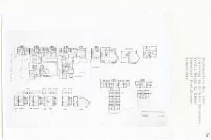 Sanierung am Rathaus Friedenau, Berlin-Friedenau (Diplomarbeit bei Willy Kreuer): Grundrisse 1:200