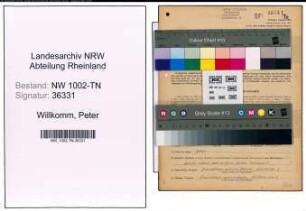 Entnazifizierung Peter Willkomm , geb. 22.02.1893 (Spediteur)