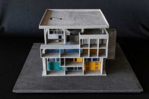 Gebäudemodell der Villa Shodhan von Le Corbusier in Ahmedabad (Indien)