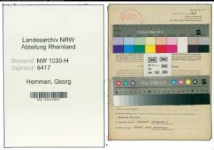Entnazifizierung Georg Hemmen , geb. 13.01.1903 (Angestellter)