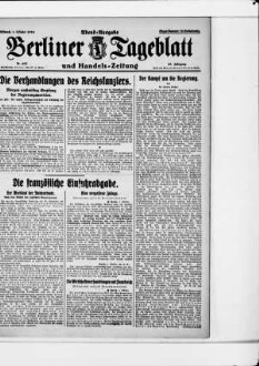 Berliner Tageblatt und Handels-Zeitung, Abend-Ausgabe