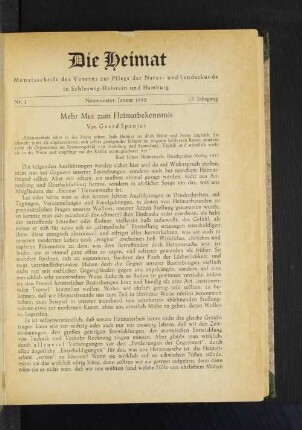 Nr. 1 Neumünster, Januar 1958 65. Jahrgang