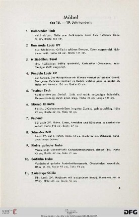 Möbel (Nr. 1-59)