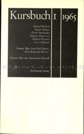 Kulturzeitschrift. 1. Jahrgang, 1965