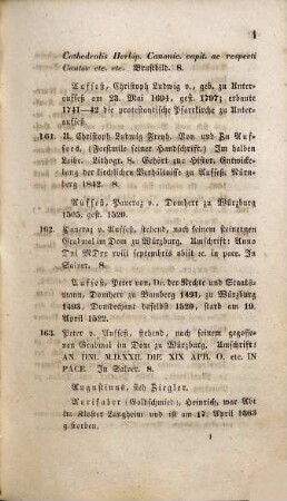 Verzeichniß von bambergischen Portraits in Holzschnitt, Kupferstich, Lithographie &c., mit historisch-artistisch-literarischen Notizen, Fortsetzung