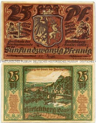 Hirschberg (Saale), 25 Pfennig