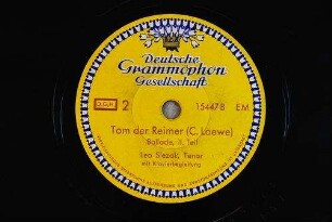 Tom der Reimer : Ballade, II. Teil / (C. Loewe)