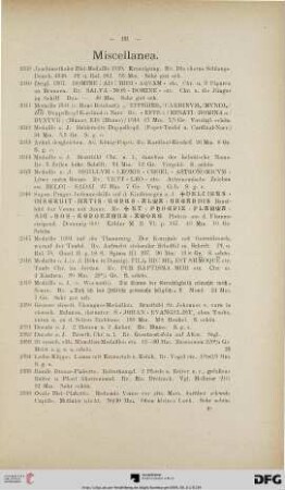 Miscellanea (Nr. 2339-2603)