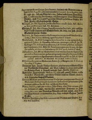 Libri Medici Nundinis Futuris Prodituri. - Libri Philosophici Futuris Nundinis Prodituri.