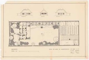 Hausgarten: Grundriss, Ansichten 1:100