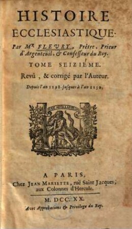 Histoire ecclesiastique, 16. Depuis l'an 1198. jusques à l'an 1230