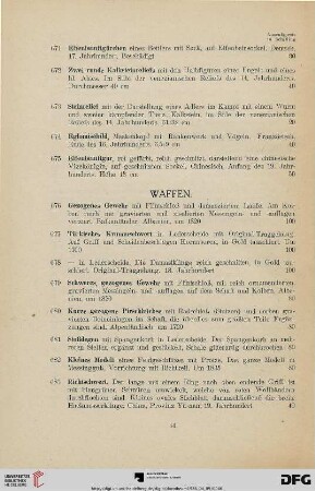 Waffen (Nr. 676-757)