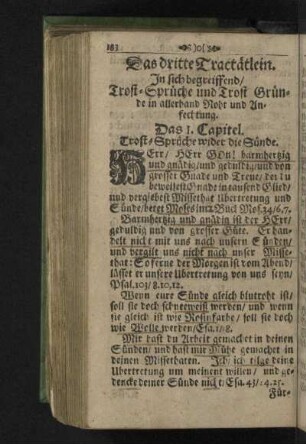 Das I. Capitel. Trost-Sprüche wider die Sünde.