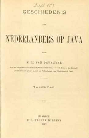 Deel 2: Geschiedenis der Nederlanders op Java