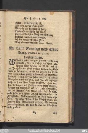 Am XXIII. Sonntage nach Trinit. Evang. Matth. 22, 15 - 22.