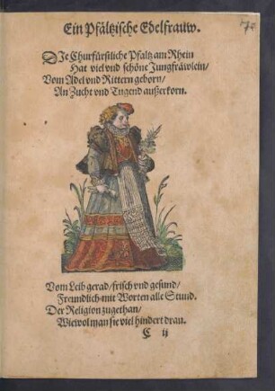 Ein Pfältzische Edelfraw.