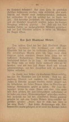 Der Fall Mattheus Meyer