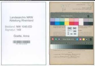 Entnazifizierung Anna Goette , geb. 26.07.1896 (Lehrerin)