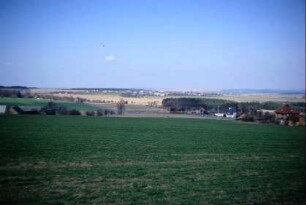 Blick von Pöhl auf den Ort und die Landschaft