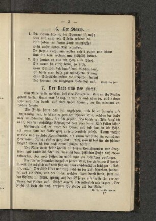 7. Der Rabe und der Fuchs.