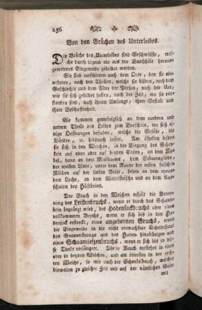Von den Brüchen des Unterleibes.