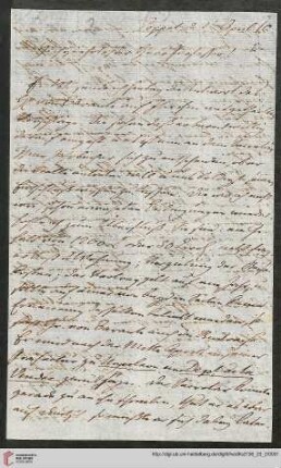 Brief von August Wilhelm Schlegel an August Boeckh