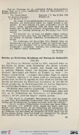 Beiträge zur Verbreitung, Bezeichnung und Deutung der Giebelpfähle