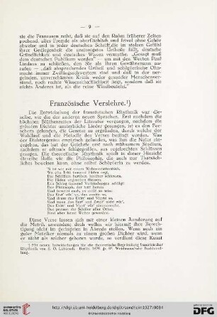 Französische Verslehre