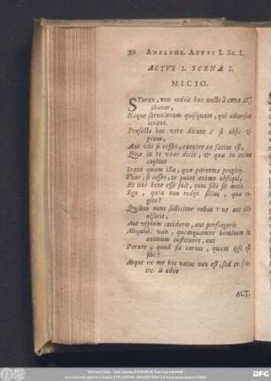Actus I. Scena I.