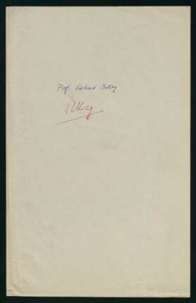 Korrespondenz mit Prof. Gerhard Delling (1930-1937)