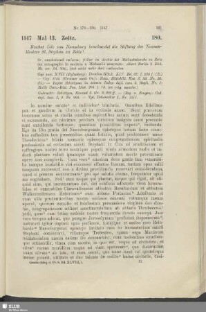 180. 1147, Mai 13. Zeitz