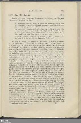 180. 1147, Mai 13. Zeitz