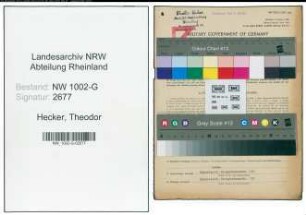 Entnazifizierung Theodor Hecker, geb. 05.08.1891 (Grosshaendler)