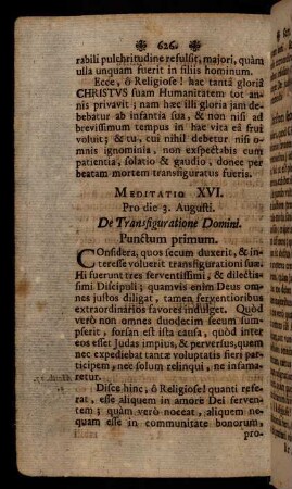 626-646, Meditatio XVI. - Meditatio XXIII.
