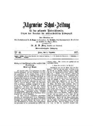 Gelegentliche Gedanken über aesthetische Erziehung. Altes und Neues