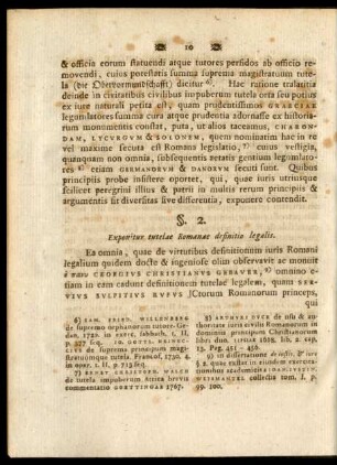 §. 2. Exponitur tutelae Romanae definitio legalis.