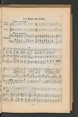 No.2. Lied mit Chor.