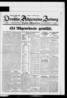 Deutsche allgemeine Zeitung : DAZ ; [...] : Ausgabe Groß-Berlin, Abendblatt