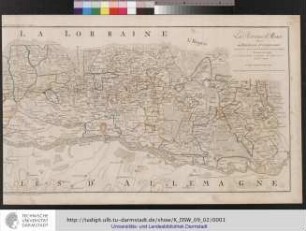 La Province d' Alsace, divisée en Territoires et Seigneuries suivant son ancienne Constitution germanique. Tracée et corrigée sur la grande Carte academique de Paris, publiée en 1745. Gravée par Iean [Johann] Mayr. Regensburg 1791.