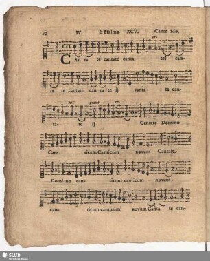 IV. Cantate Domino canticum novum