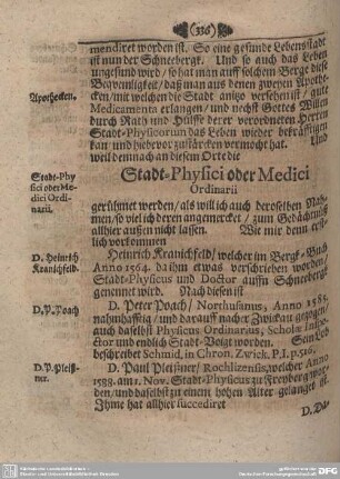 Stadt-Physici oder Medici Ordinarii