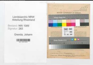 Entnazifizierung Johann Grenda , geb. 10.04.1899 (Polizeibeamter)
